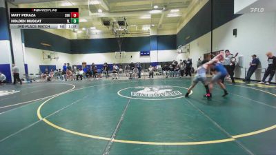 115 lbs 3rd Place Match - Holden Muscat, YL vs Matt Peraza, Sjhs