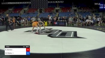 112 lbs Rnd Of 32 - Gabriella Gomez, Illinois vs Madolin Ripley, Maine