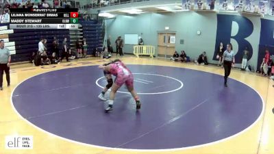 135 lbs. Cons. Round 1 - Maddy Stewart, Olathe Northwest vs Liliana Monserrat Dimas, Chicago (Kelly)