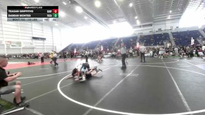 120 lbs Consi Of 8 #2 - Teagan Griffiths, Canyon View Falcons vs Damian Montes, Yucaipa Thunder WC