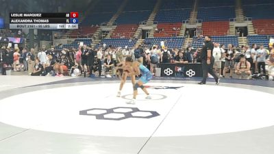 95 lbs Cons. Sub-quarters - Leslie Marquez, Arkansas vs Alexandra Thomas, Florida