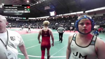 180 lbs Cons. Round 1 - Robert Cellars, JMN3 vs Rex Williamson, OHW1