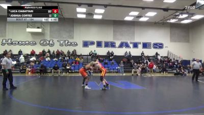 184 lbs Quarterfinal - Joshua Cortez, Lassen College vs Luca Ciabattari, Skyline College