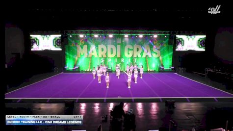 Encore Training LLC - Pink Dreams Legends [2026 L1 Youth - Flex - D2 - Small Day 1] 2026 Mardi Gras Grand Nationals