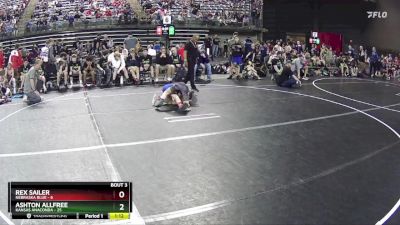 80 lbs Quarterfinals (8 Team) - Ashton Allfree, Kansas Anaconda vs Rex Sailer, Nebraska Blue