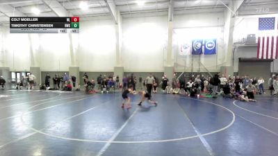55 lbs Quarterfinal - Timothy Christensen, Champions Wrestling Club vs Colt Moeller, Riverton Wolf Pack Wrestling