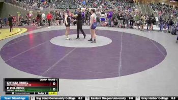 155 lbs Champ. Round 1 - Elena Kroll, Linfield University vs Christa Sindel, Southwestern Oregon CC