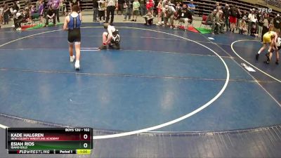 102 lbs Champ. Round 1 - Kade Halgren, Iron County Wrestling Academy vs Esiah Rios, Idaho Gold