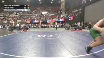 AA - 285 lbs Champ. Round 1 - Noah Horn, Glacier (Kalispell) vs Maxton Matejovsky, Great Falls CMR