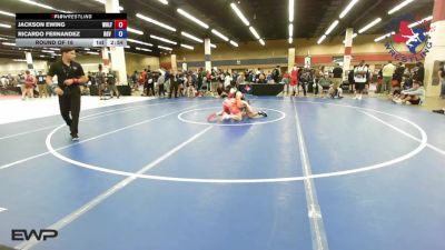 138 lbs Round Of 16 - Jackson Ewing, Wolf Pack Wrestling TX vs Ricardo Fernandez, RGV Wrestling Club