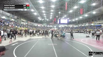 66 lbs Quarterfinal - Kodah Palmer, Montrose Elite vs Tristin Smartt, Sargent Farmers