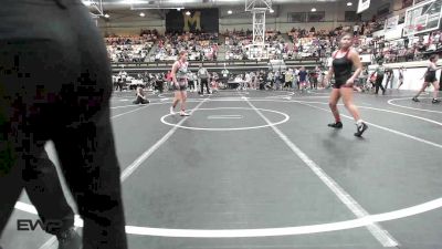 138 lbs Quarterfinal - Nevaeh Dorsey, Midwest City Bombers Youth Wrestling Club vs Willow Welch, Lions Wrestling Academy
