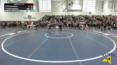 74 lbs Cons. Round 3 - Styles Riehle, Brawler Elite vs Caleb Gingras, Deep Roots Wrestling Club