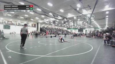 110-115 lbs Cons. Round 2 - Cooper Johnson, Port City Wrestling Club vs Dominic Jimenez, The Best Wrestler