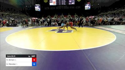 113 lbs Cons 32 #1 - Kiyan Simon, AL vs Gary Mendez, FL