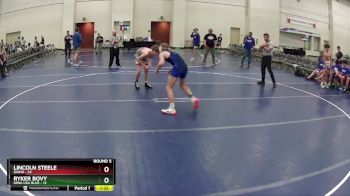 125 lbs Round 5 (6 Team) - Lincoln Steele, Idaho vs Ryker Bovy, Iowa USA Blue