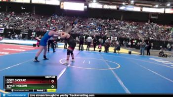 2A 285 lbs Quarterfinal - Cody Dickard, Melba vs Wyatt Nelson, Firth