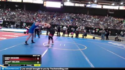 2A 285 lbs Quarterfinal - Cody Dickard, Melba vs Wyatt Nelson, Firth
