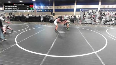 146 lbs Final - Jon Sagastume, Westlake Wrestling vs Jeramiah Padilla, Vc Outlaws