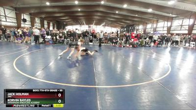 95 lbs Semifinal - Korvin Bayles, Sanderson Wrestling Academy vs Jack Holman, JWC