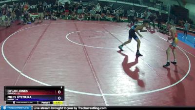 130 lbs Placement Matches (8 Team) - Dylan Jones, Oregon vs Miles Uyemura, Hawaii