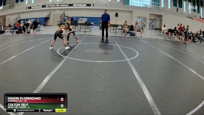 68 lbs Round 2 (6 Team) - Mason Florenzano, Riverdale WC vs Colton Self, BHWC Dirt Divers