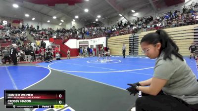 53 lbs 3rd Place Match - Hunter Weimer, Beast Mode Wrestling Academy vs Crosby Mason, PAWS