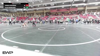 65 lbs Semifinal - River Stephens, Abilene Kids vs Allie Mancuso, Hays