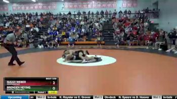 145 lbs Semifinal - Brenden Heying, Benton Community vs Isaiah Weber, Independence