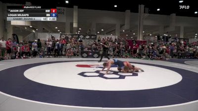 70 lbs Champ. Round 2 - Jaxon Joy, Spartan Combat RTC/ Titan Mercury Wrestling Club (TMWC) vs Logan Milsaps, Boneyard Wrestling Academy