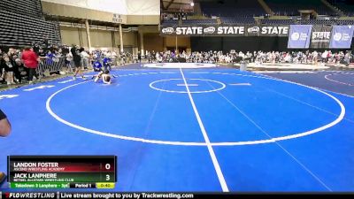 62 lbs Champ. Round 1 - Landon Foster, Ascend Wrestling Academy vs Jack Lanphere, Bethel AllStars Wrestling Club