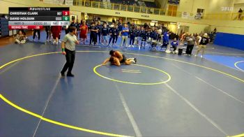 285 lbs Round 5 (6 Team) - David Holguin, Cloud County Community College vs Christian Clark, Northern Oklahoma College-Tonkawa