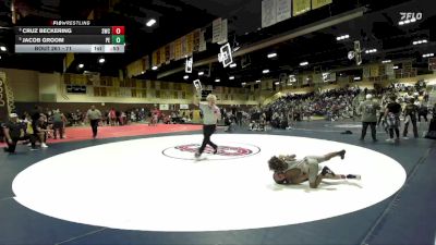 71 lbs 1st Place Match - Jacob Groom, Poway Elite vs Cruz Beckering, Swarm Wrestling Club