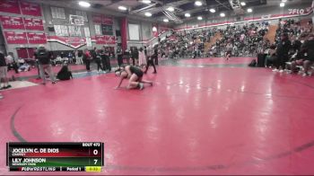 135 lbs Cons. Round 1 - Jocelyn C. De Dios, Chaffey vs Lily Johnson, Newbury Park