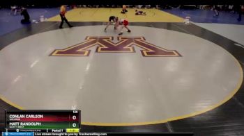 126 lbs Quarterfinal - Matt Randolph, Scott West vs Conlan Carlson, Willmar