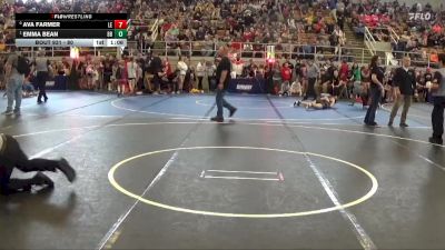 80 lbs Quarterfinal - Emma Bean, Wilmington Ladies Freestyle Wr vs Ava Farmer, Logan Elm