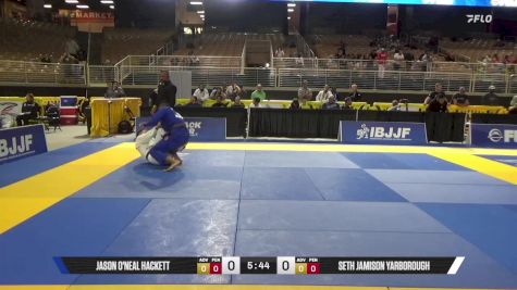 Seth Jamison Yarborough vs Jason O'neal Hackett 2025 Pan Jiu Jitsu IBJJF Championship