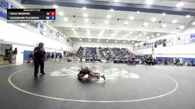 110 lbs Cons. Round 3 - Jacqueline Placencia, Simpson University vs Celia Esquivel, Bakersfield College