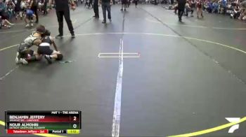 57 lbs Semifinal - Benjamin Jeffery, Wildcat WC - Lakeview vs Nour Almohri, Detroit Grappling Academy