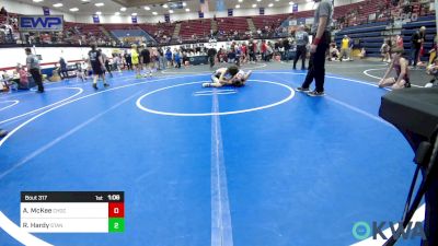 80 lbs Rr Rnd 2 - Aidan McKee, Choctaw Ironman Youth Wrestling vs Rhett Hardy, Standfast