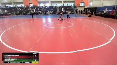 133 lbs Champ. Round 2 - Danny Haws, Centenary (NJ) vs Kevin Cordero, Scranton