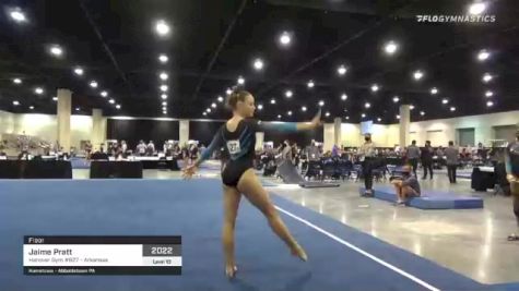 Jaime Pratt - Floor, Hanover Gym #827 - Arkansas - 2021 USA Gymnastics Development Program National Championships