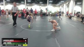 84 lbs Round 2 (6 Team) - Jackson Meeks, U2 Starts & Stripes vs Abby Neidig, Quaker Nation Black