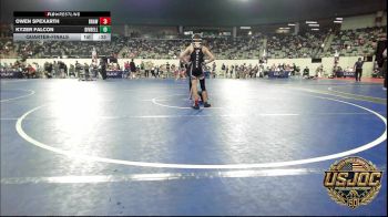 76 lbs Quarterfinal - Owen Spexarth, Brawlers vs Kyzer Falcon, Division Bell Wrestling