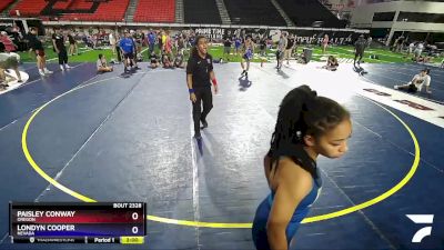 110 lbs Cons. Round 2 - Paisley Conway, Oregon vs Londyn Cooper, Nevada