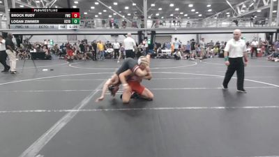 144 lbs Round 1 (6 Team) - Logan Zimmer, East Coast Time Out vs Brock Rudy, Freakztyle Wrecking Crew