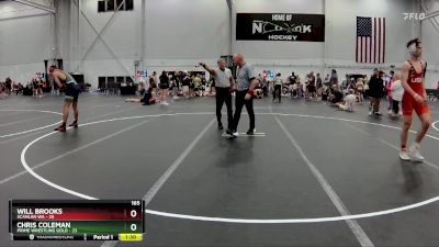 165 lbs Round 4 (8 Team) - Chris Coleman, Prime Wrestling Gold vs Will Brooks, Scanlan WA