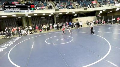 100 lbs Cons. Round 5 - Andaira Marron, Unattached vs Emily Peyton, Unattached