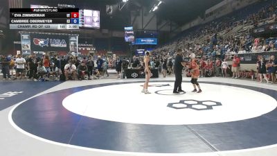 110 lbs Champ. Rd Of 128 - Eva Zimmerman, Utah vs Cambree Obermeyer, Kansas