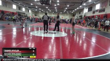 100 lbs Cons. Round 2 - Tanner Henzler, Victory School Of Wrestling vs Royden Roslansky, Victory School Of Wrestling